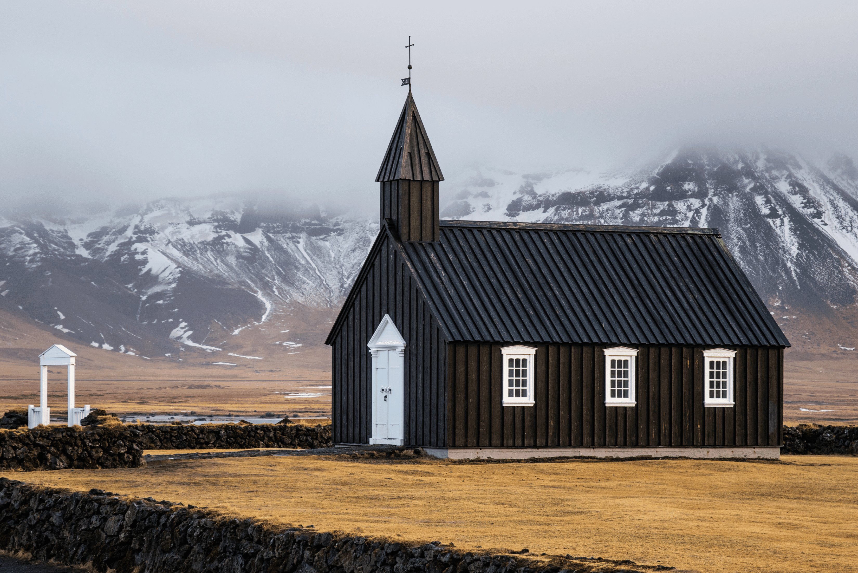 Búðakirkja black wooden church